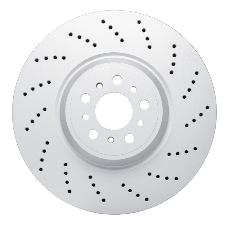 BMW M4 Brake Rotor (1) - Right Front - R1 Concepts - GeoSPEC Coated - Drilled - `21-`25